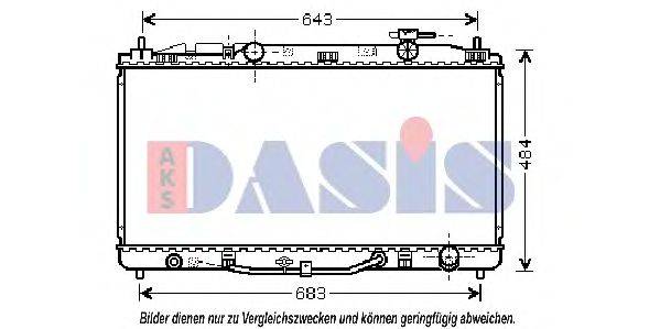 AKS DASIS TO2464 Радіатор, охолодження двигуна