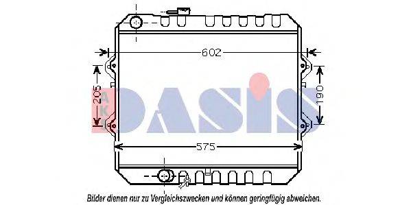 AKS DASIS TO2465 Радіатор, охолодження двигуна