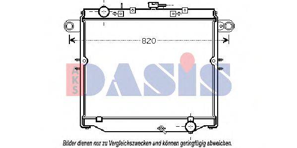 AKS DASIS TO2477 Радіатор, охолодження двигуна