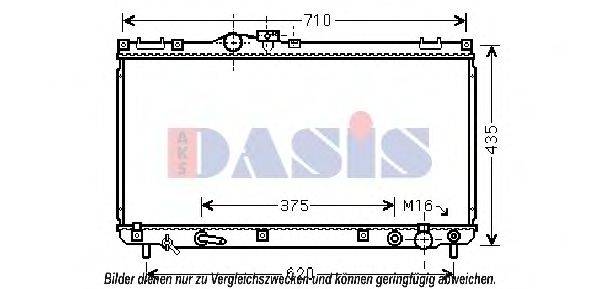 AKS DASIS 3201871 Радіатор, охолодження двигуна