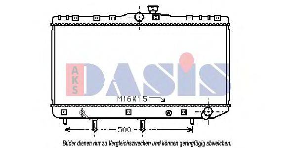 AKS DASIS TO2180 Радіатор, охолодження двигуна