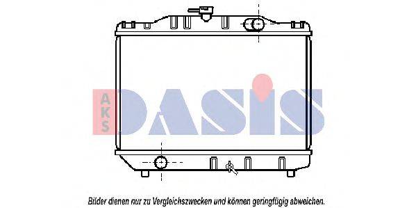 AKS DASIS TO2026 Радіатор, охолодження двигуна