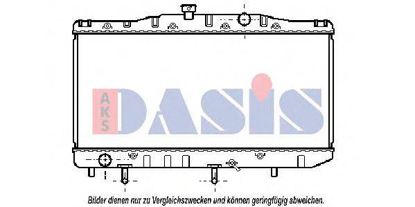AKS DASIS TO2048 Радіатор, охолодження двигуна