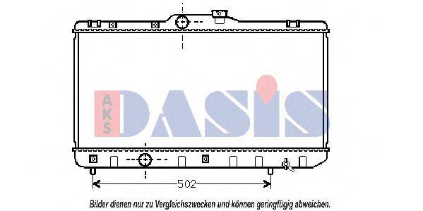 AKS DASIS 3203801 Радіатор, охолодження двигуна
