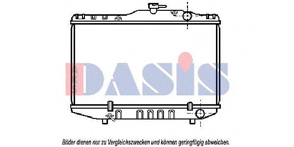 AKS DASIS 53002036 Радіатор, охолодження двигуна