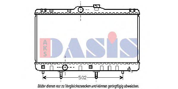 AKS DASIS TO2148 Радіатор, охолодження двигуна