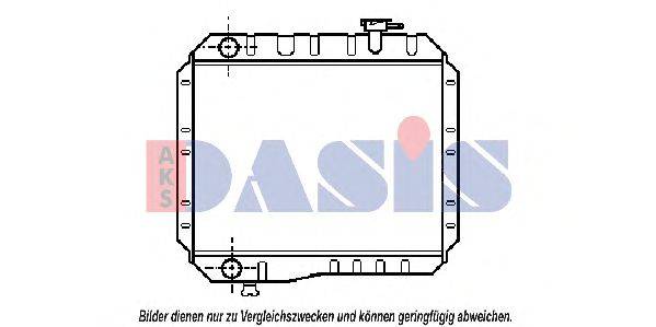 AKS DASIS 53002042 Радіатор, охолодження двигуна