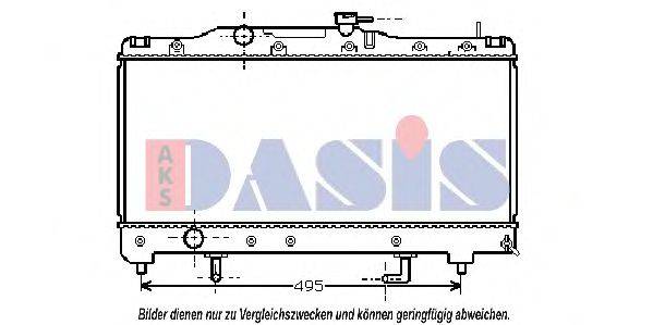 AKS DASIS TO2204 Радіатор, охолодження двигуна