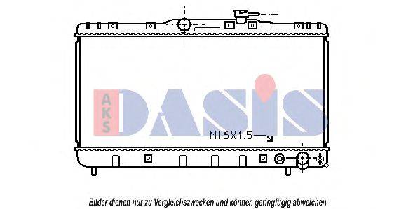 AKS DASIS 53002145 Радіатор, охолодження двигуна
