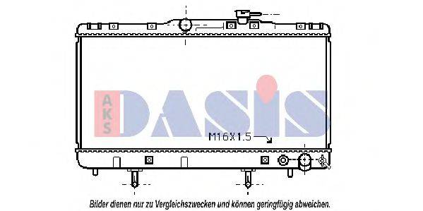 AKS DASIS TO2203 Радіатор, охолодження двигуна