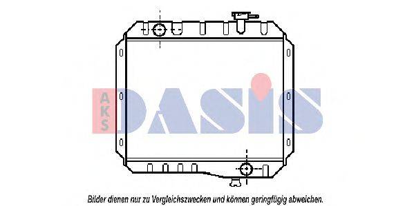 AKS DASIS 3208001 Радіатор, охолодження двигуна