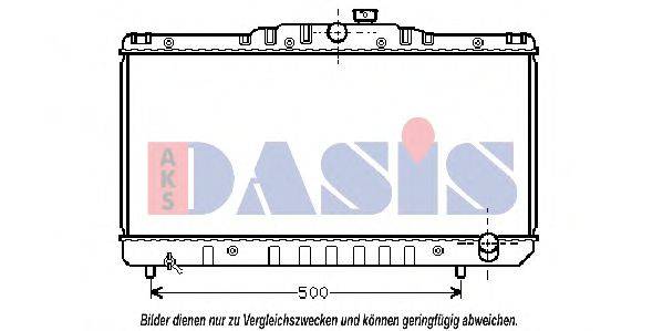 AKS DASIS TO2029 Радіатор, охолодження двигуна