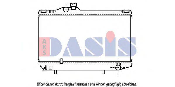 AKS DASIS 53002093 Радіатор, охолодження двигуна