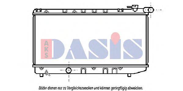 AKS DASIS TO2124 Радіатор, охолодження двигуна