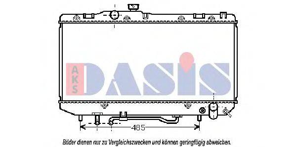 AKS DASIS TO2143 Радіатор, охолодження двигуна