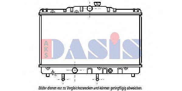 AKS DASIS TO2116 Радіатор, охолодження двигуна