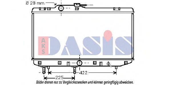 AKS DASIS 53002151 Радіатор, охолодження двигуна