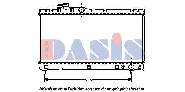AKS DASIS 53002200 Радіатор, охолодження двигуна