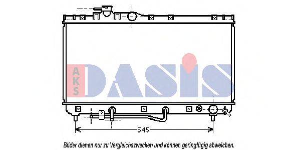 AKS DASIS TOA2184 Радіатор, охолодження двигуна