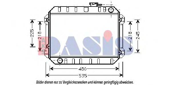 AKS DASIS 3217701 Радіатор, охолодження двигуна
