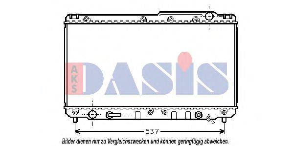 AKS DASIS TO2229 Радіатор, охолодження двигуна