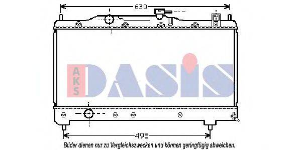 AKS DASIS TOA2237 Радіатор, охолодження двигуна