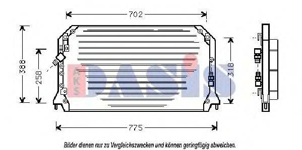 AKS DASIS 53005253 Конденсатор, кондиціонер