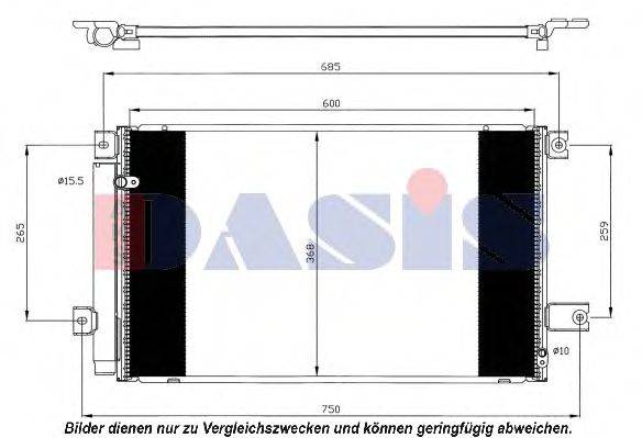 AKS DASIS TOA5579 Конденсатор, кондиціонер