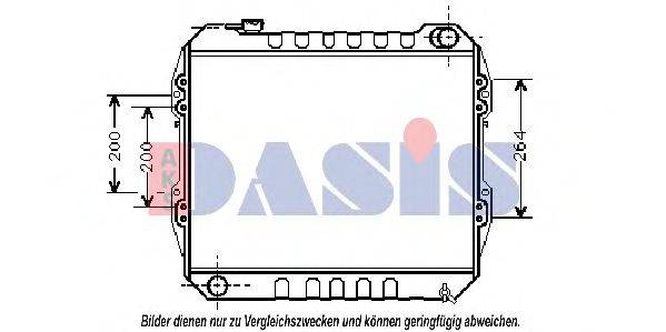 AKS DASIS TO2164 Радіатор, охолодження двигуна