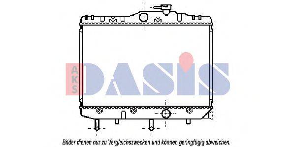 AKS DASIS TO2109 Радіатор, охолодження двигуна