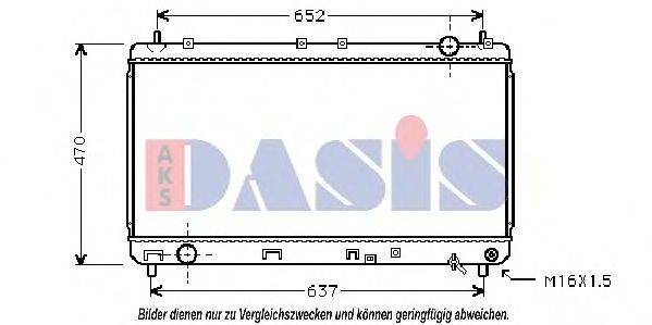AKS DASIS 3237701 Радіатор, охолодження двигуна