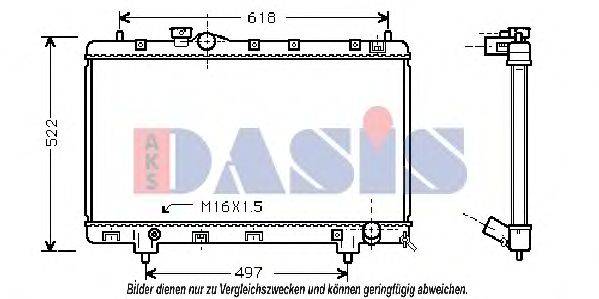 AKS DASIS TO2241 Радіатор, охолодження двигуна