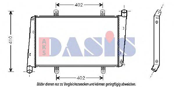AKS DASIS 3300021 Радіатор, охолодження двигуна