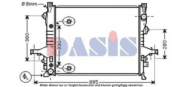 AKS DASIS VO2133 Радіатор, охолодження двигуна