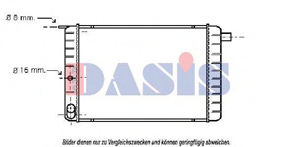 AKS DASIS VO2004 Радіатор, охолодження двигуна