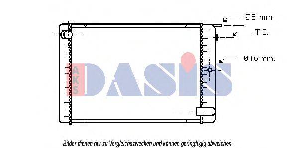 AKS DASIS VO2022 Радіатор, охолодження двигуна