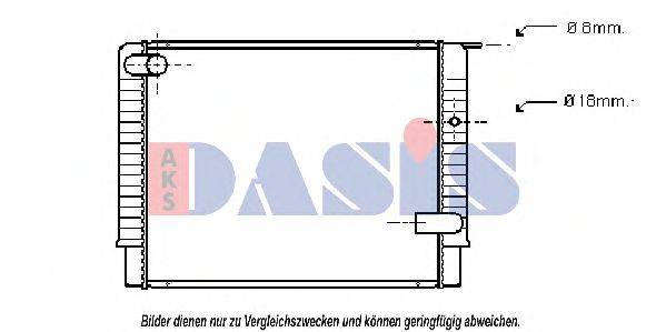 AKS DASIS VO2033 Радіатор, охолодження двигуна