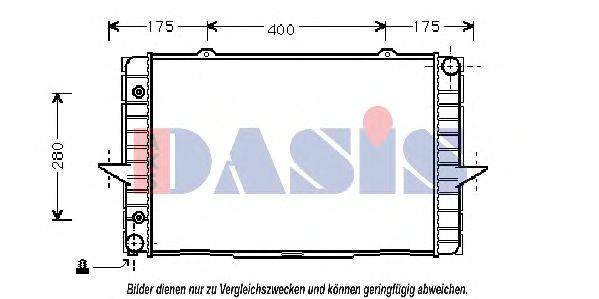 AKS DASIS VO2064 Радіатор, охолодження двигуна
