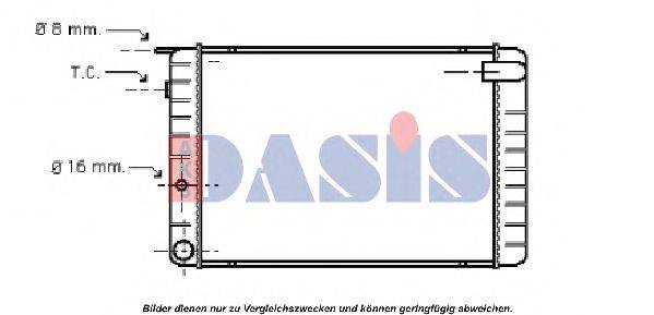 AKS DASIS VO2011 Радіатор, охолодження двигуна