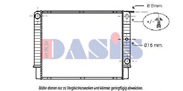 AKS DASIS VO2087 Радіатор, охолодження двигуна