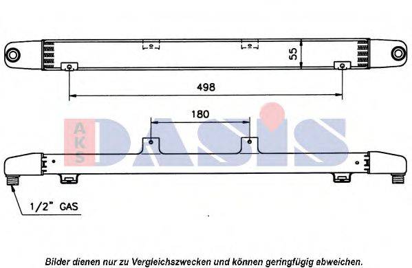 AKS DASIS 3360101 масляний радіатор, моторне масло
