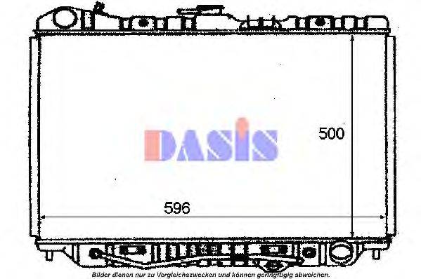 AKS DASIS 3400001 Радіатор, охолодження двигуна