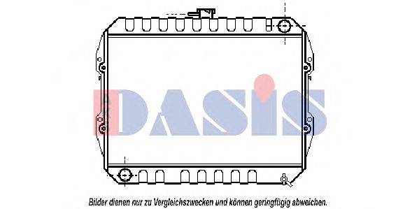 AKS DASIS 3500401 Радіатор, охолодження двигуна