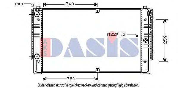 AKS DASIS VW2149 Радіатор, охолодження двигуна