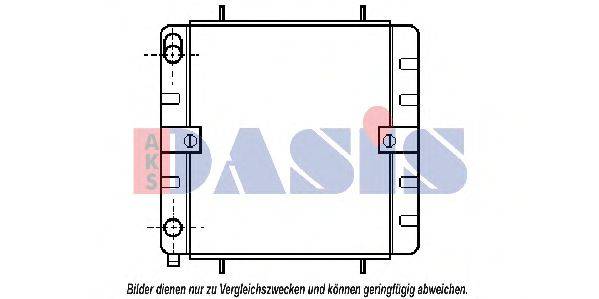 AKS DASIS VW2032 Радіатор, охолодження двигуна