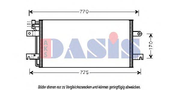 AKS DASIS 3520501 Конденсатор, кондиціонер