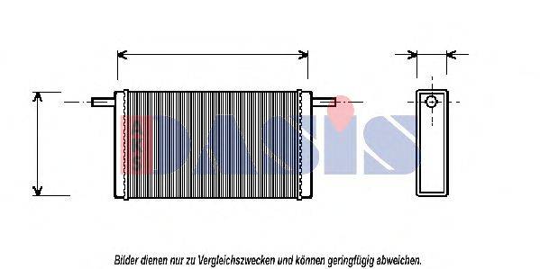 AKS DASIS VW6068 Теплообмінник, опалення салону