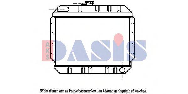 AKS DASIS 3601701 Радіатор, охолодження двигуна