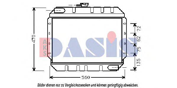 AKS DASIS 3605101 Радіатор, охолодження двигуна