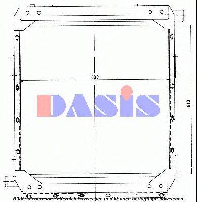 AKS DASIS 260880T Радіатор, охолодження двигуна